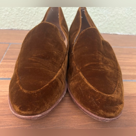 Madewell France Burnished Brown Cedar Loafer in Velvet Size 10 - Picture 6 of 7